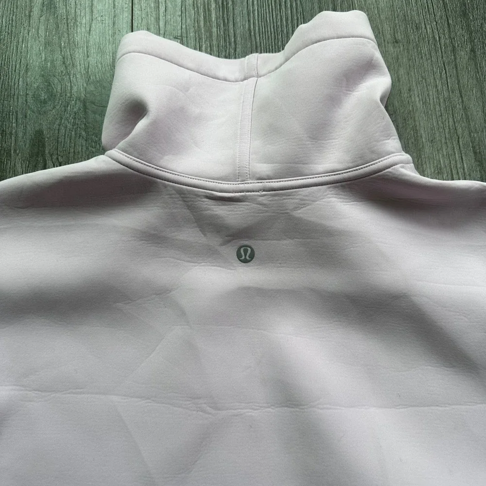 Lululemon Light Pink Cropped full flourish pullover soft Oversized size 6